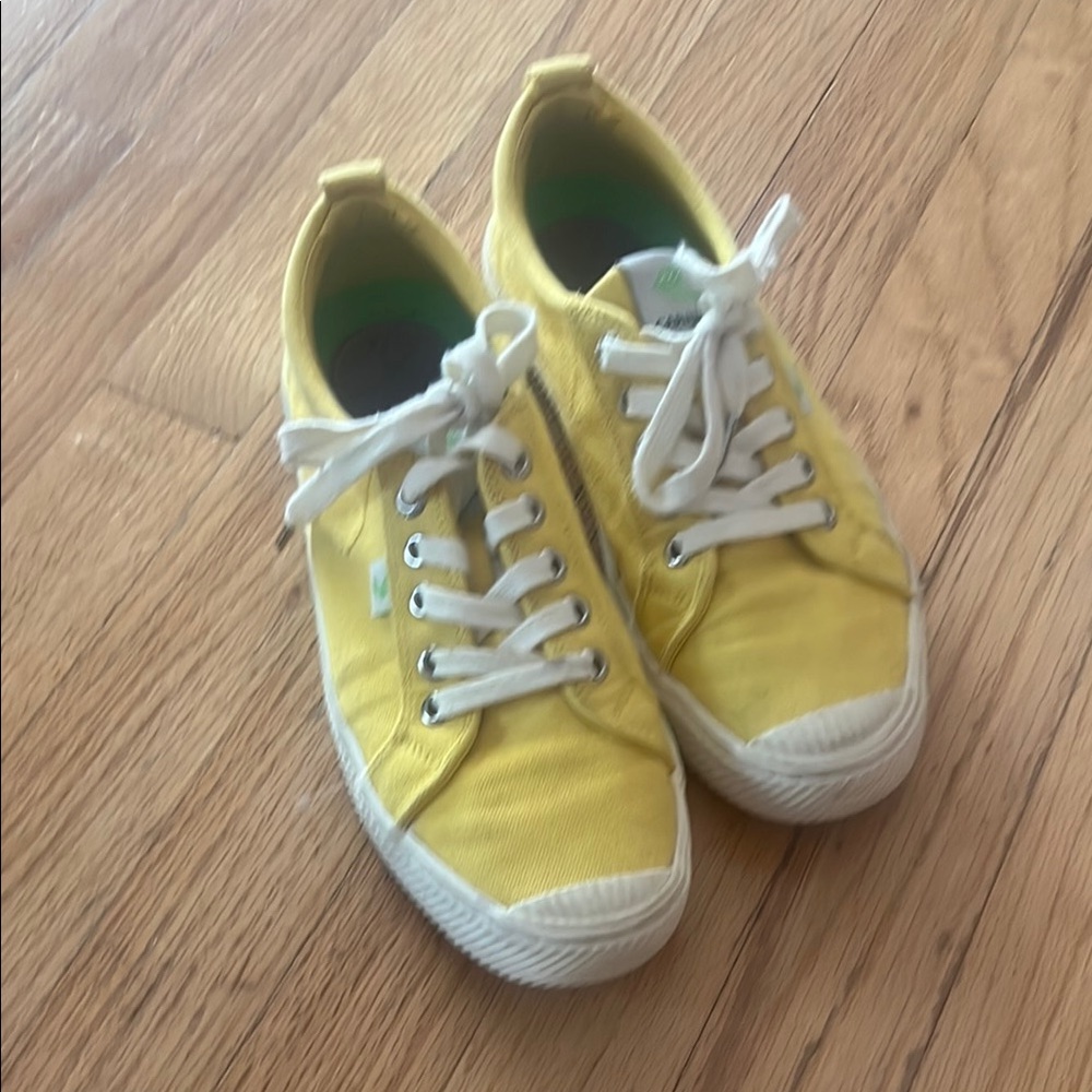 Cariuma Yellow Canvas Sneakers